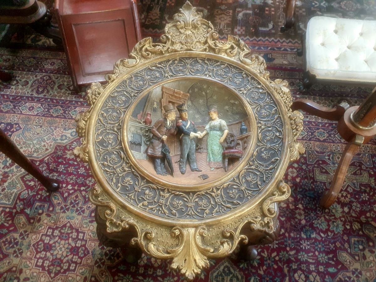 Pair Of 19th Century Pottery Wall Plaques