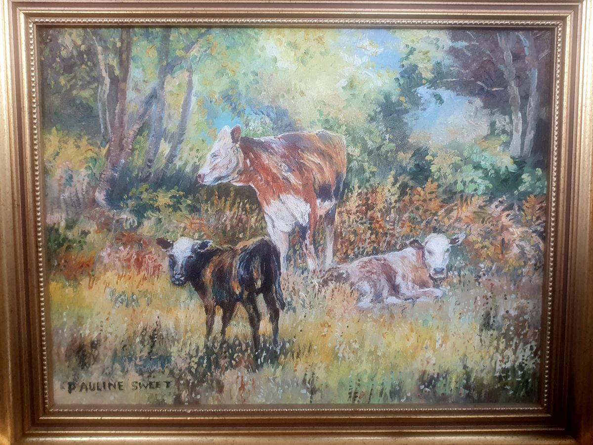 Pauline Sweet - Oil Of A Cow And Calves