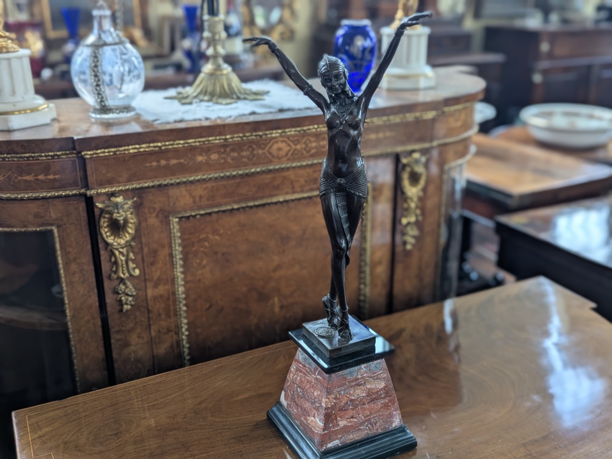 'Demetre Chiparus' Patinated Bronze Of A Moorish Dancer