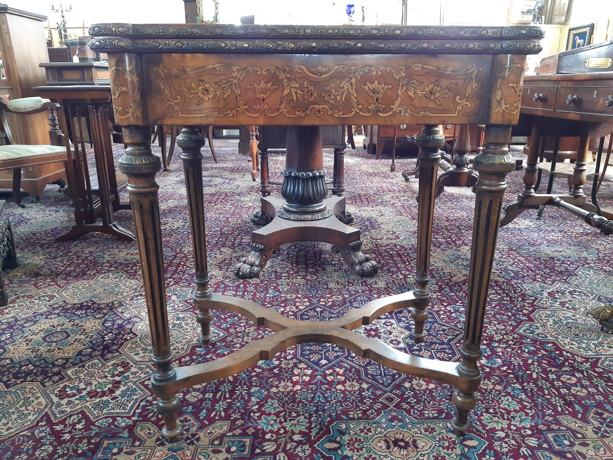 19th century French card table
