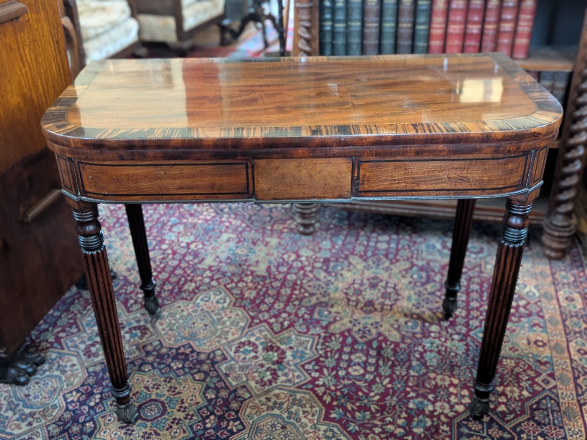 Regency Mahogany Folding Card Table